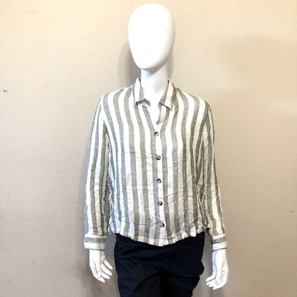 Socialite Stripe Blouse Size Medium - Picture 3 of 13